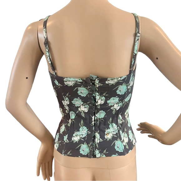 Full Tilt Juniors Retro Pinup Corset Top Bustier Smocked Back - Picture 3 of 4